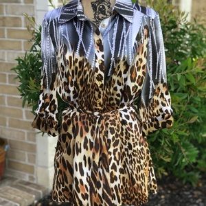 Cache Silk Belted Tunic